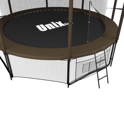 Батут UNIX line 12 ft Black&Brown (inside)