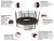 Батут UNIX line 12 ft Black&Brown (inside)